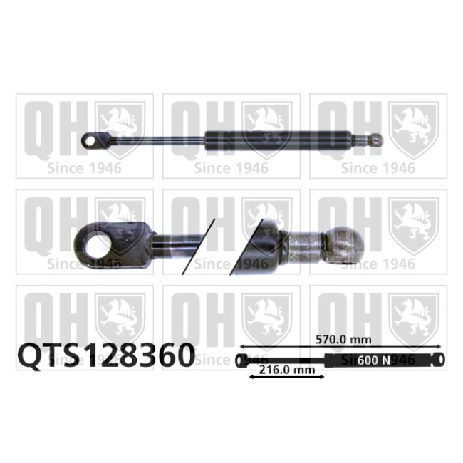 Vérin De Coffre Quinton Hazell Qts128360