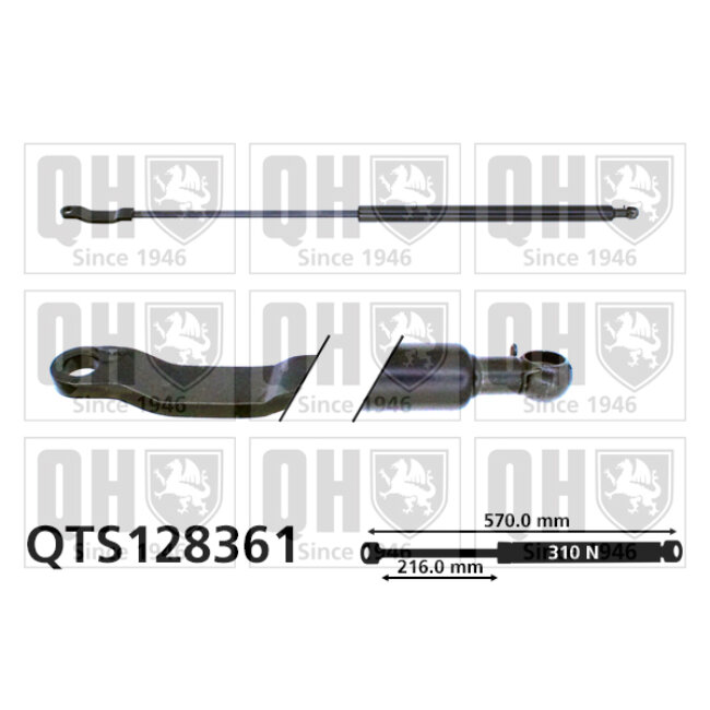 Vérin De Coffre Quinton Hazell Qts128361