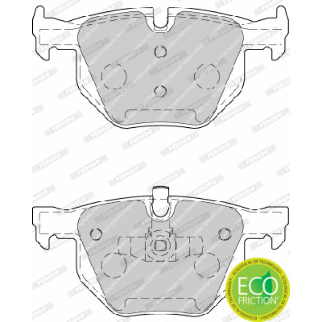4 Plaquettes De Frein Ferodo Fdb1808