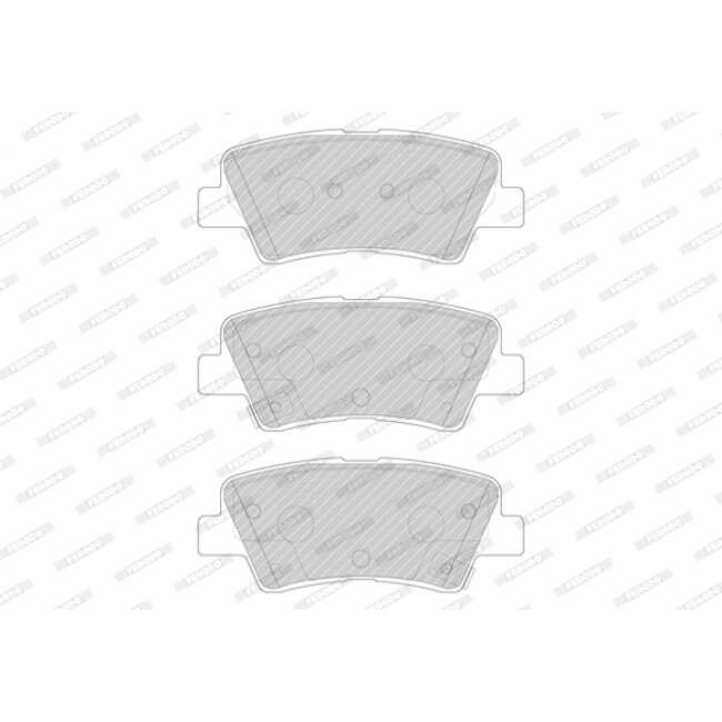 4 Plaquettes De Frein Ferodo Fdb4833