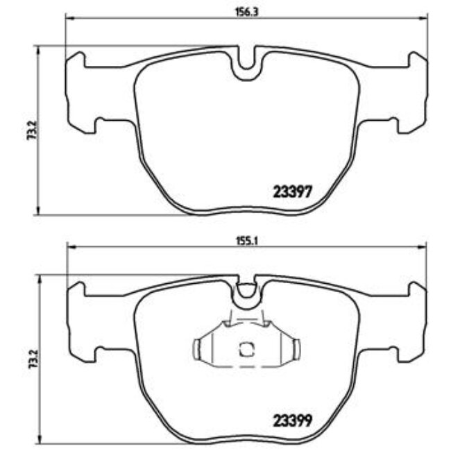 4 Plaquettes De Frein Brembo P44012