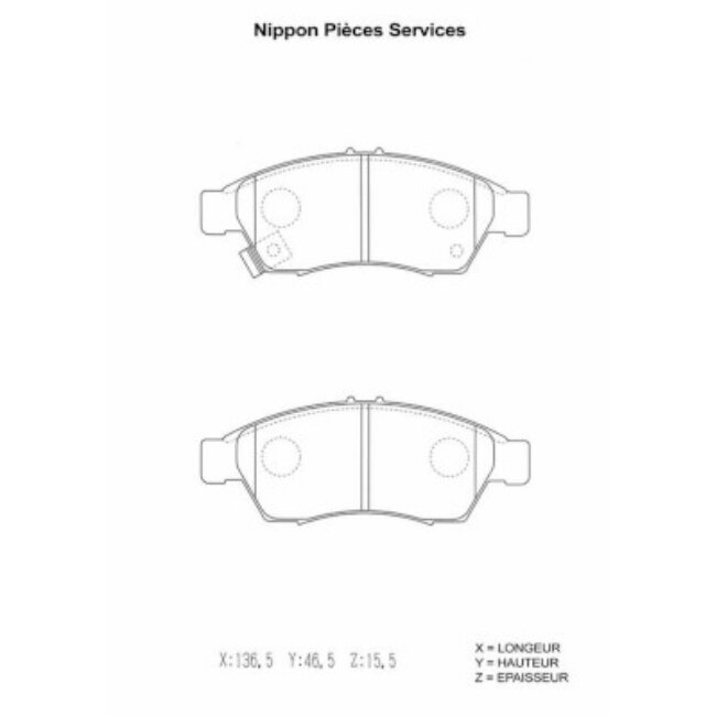 4 Plaquettes De Frein Nps S360i24