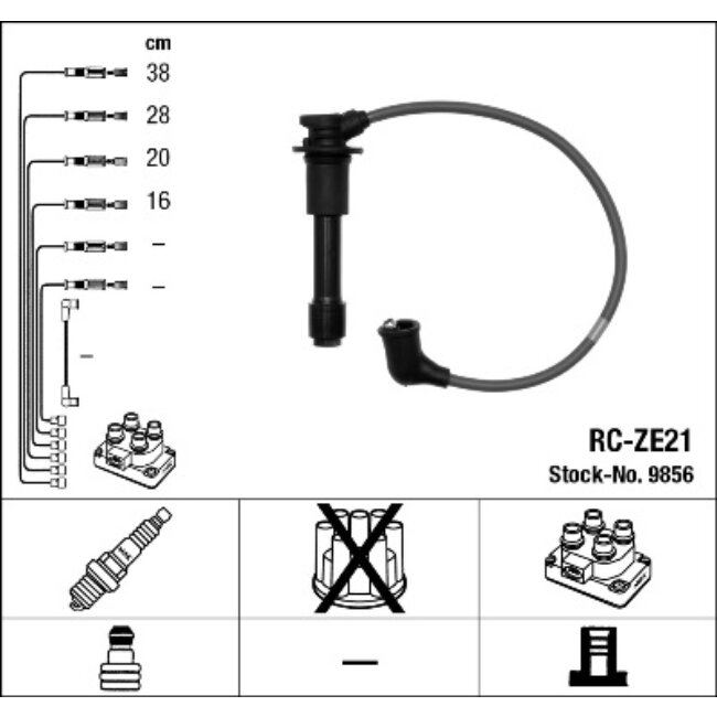 Faisceau D'allumage Ngk Rc-ze21