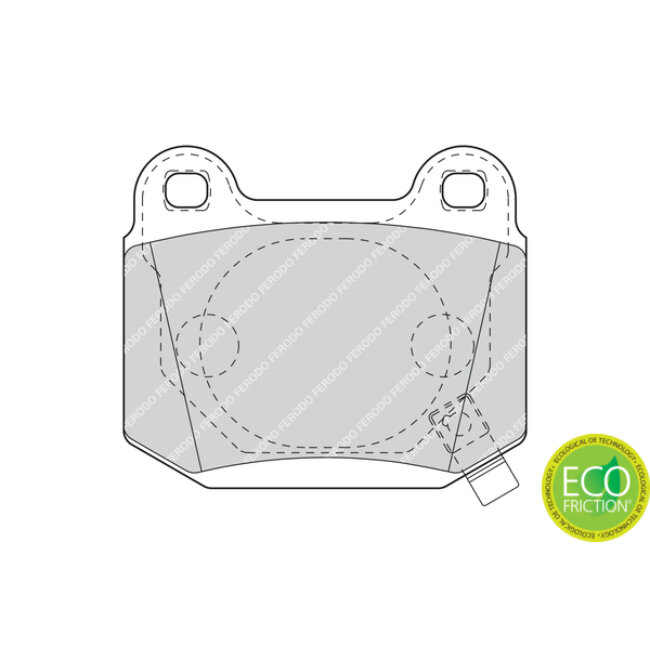 4 Plaquettes De Frein Ferodo Fdb1562