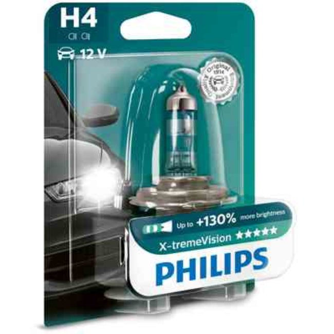 1 Ampoule Philips H4 X-tremevision 55 W 12 V