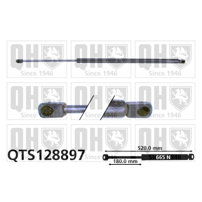 Vérin De Coffre Quinton Hazell Qts128897