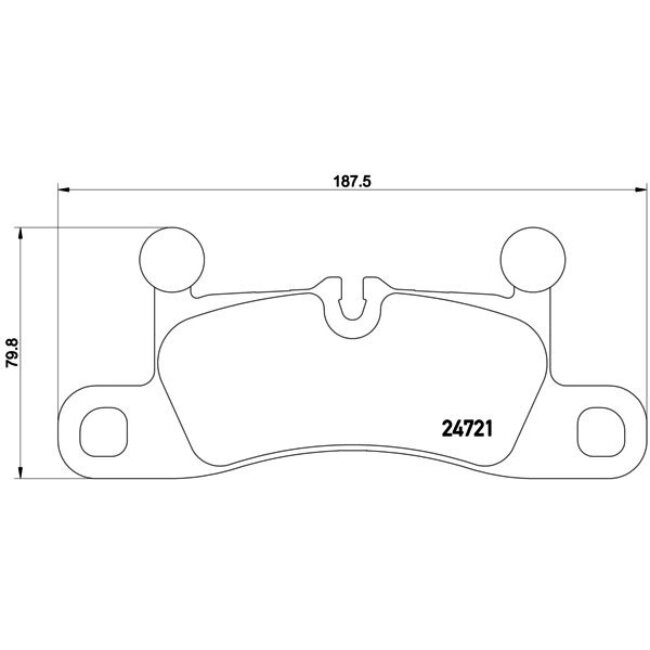 4 Plaquettes De Frein Brembo P65027