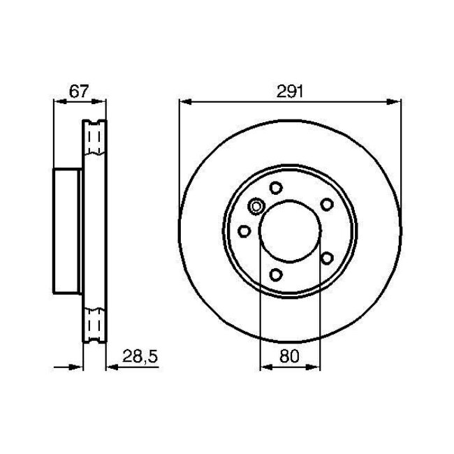 2 Disques De Frein Bosch 0986478691