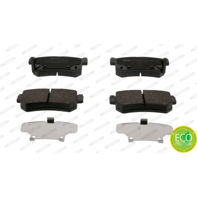 4 Plaquettes De Frein Ferodo Fdb1937