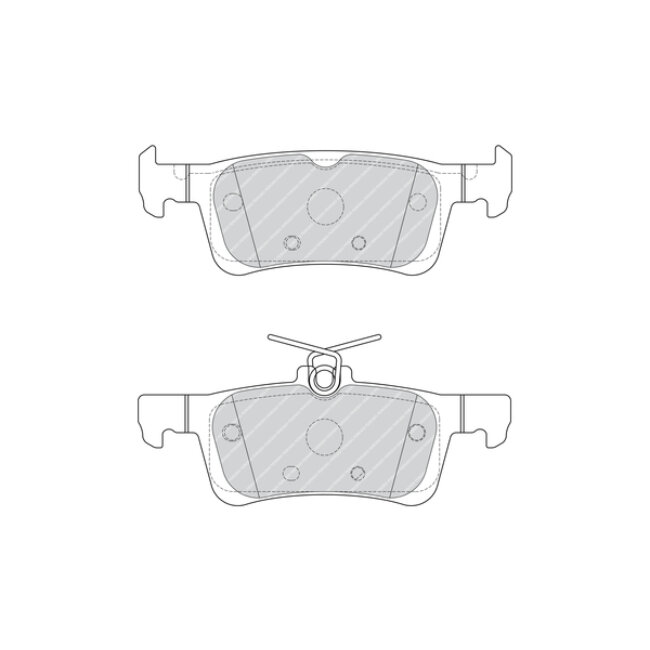4 Plaquettes De Frein Ferodo Fdb4695