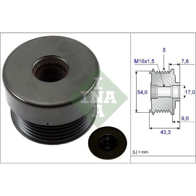 Poulie D'alternateur Ina 535017210