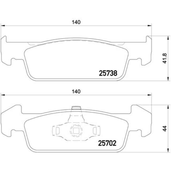 4 Plaquettes De Frein Brembo P68060