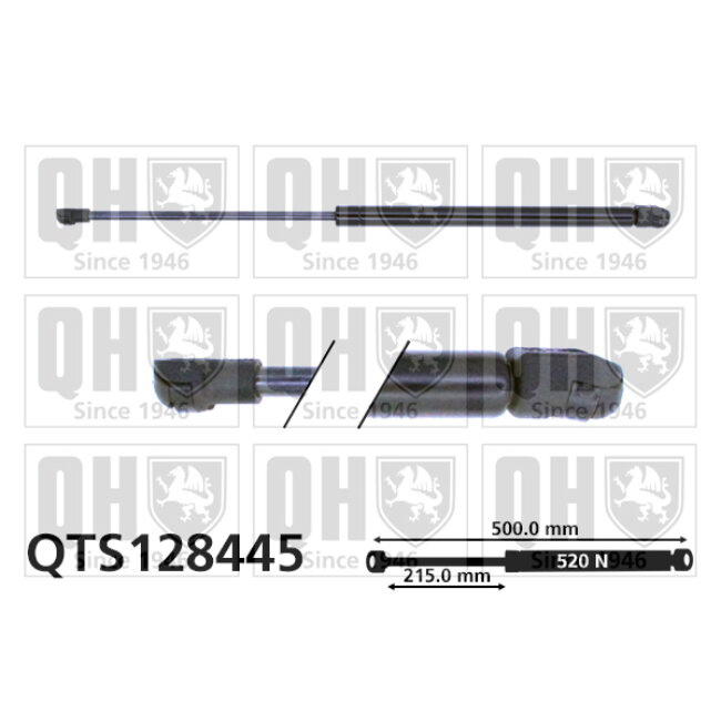 Vérin De Coffre Quinton Hazell Qts128445