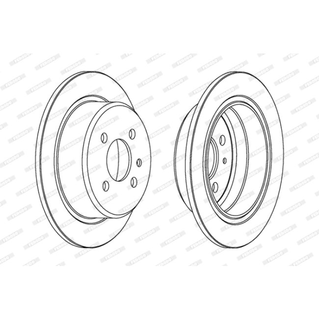 2 Disques De Frein Ferodo Ddf093