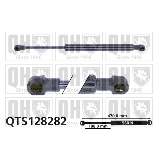 Vérin De Coffre Quinton Hazell Qts128282