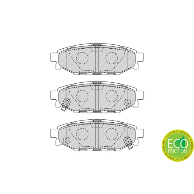 4 Plaquettes De Frein Ferodo Fdb1947