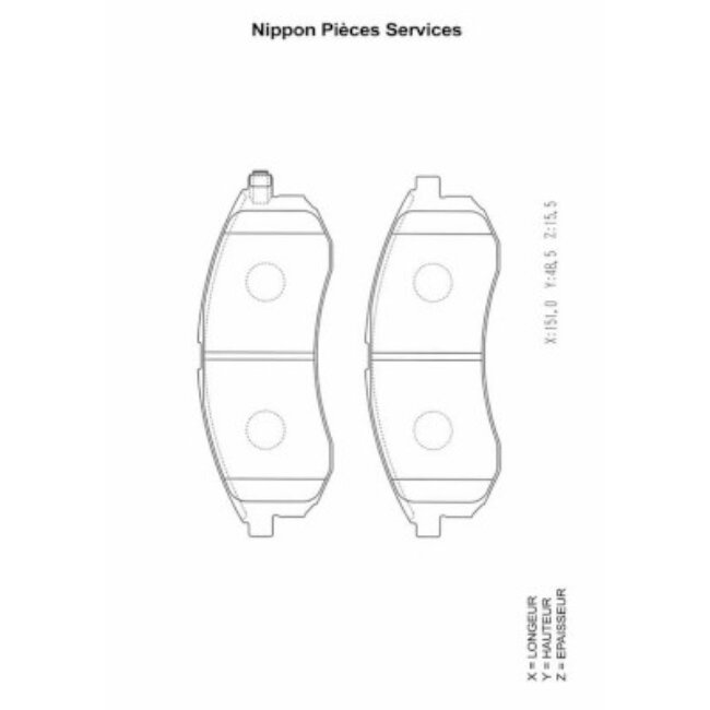 4 Plaquettes De Frein Nps M360i16