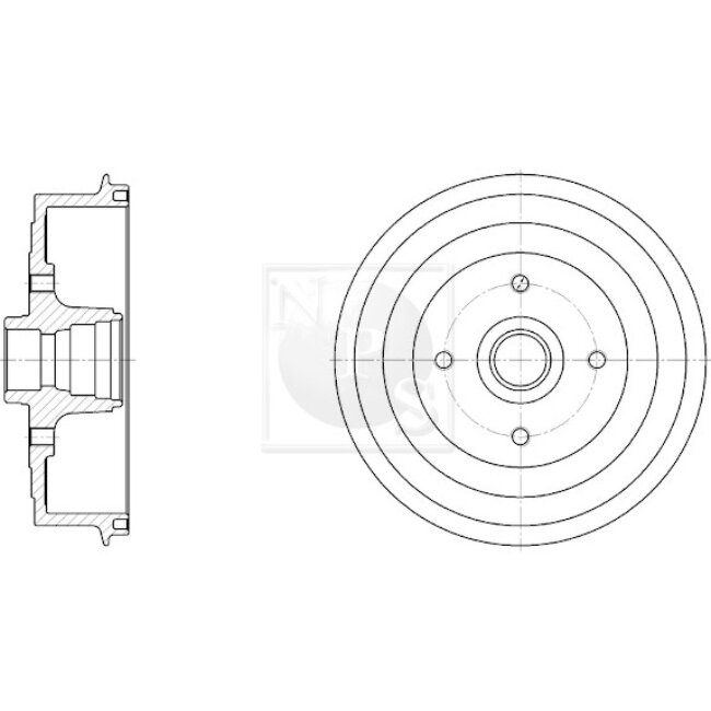 Tambour De Frein Nps D340o02