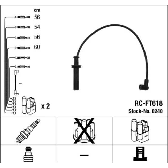 Faisceau D'allumage Ngk Rc-ft618