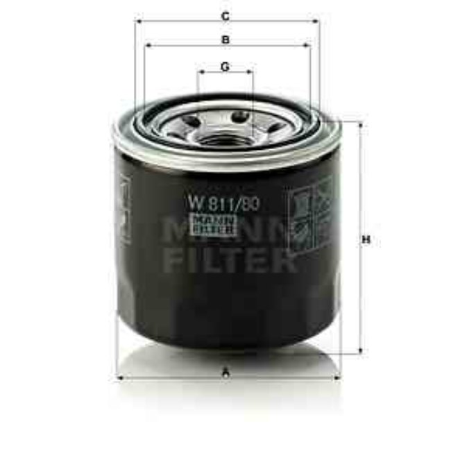 Filtre À Huile Mann-filter W811/80