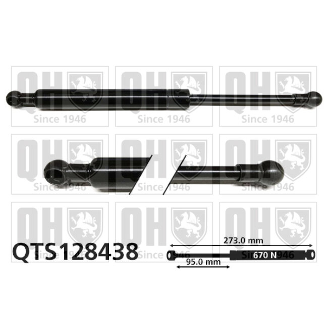 Vérin De Coffre Quinton Hazell Qts128438