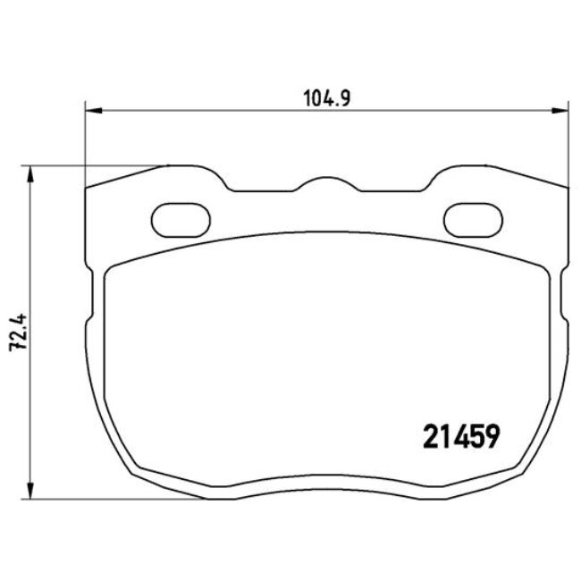 4 Plaquettes De Frein Brembo P99001