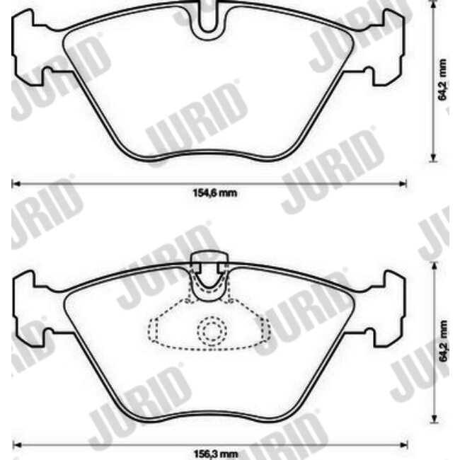 4 Plaquettes De Frein Jurid 573002jc