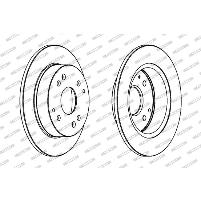 2 Disques De Frein Ferodo Ddf565