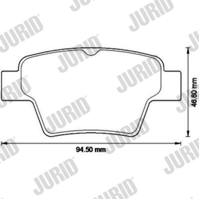 4 Plaquettes De Frein Jurid 573235jc
