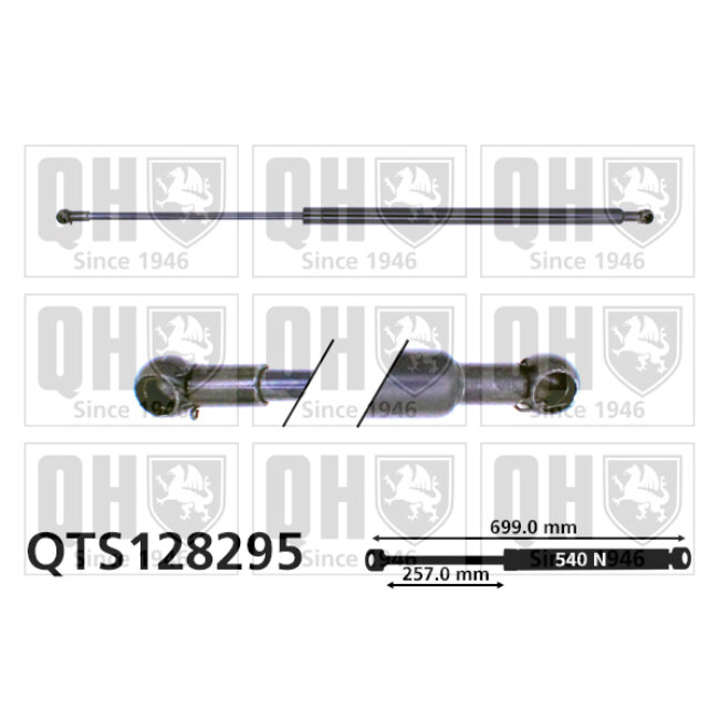 Vérin De Coffre Quinton Hazell Qts128295