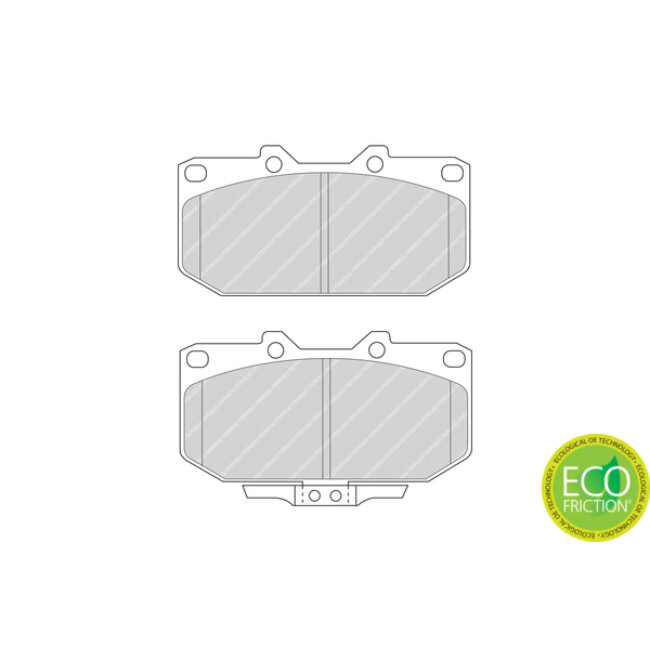 4 Plaquettes De Frein Ferodo Fdb986