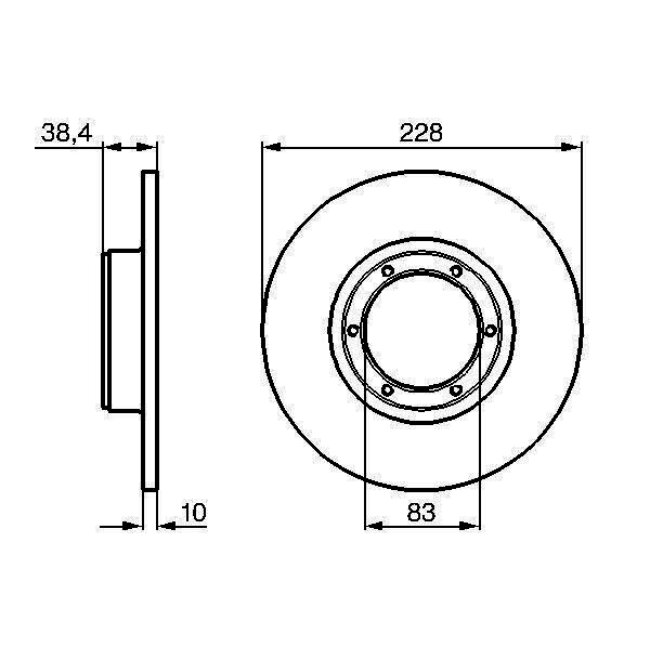 2 Disques De Frein Bosch 0986478103