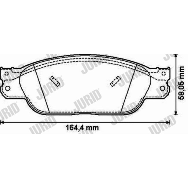 4 Plaquettes De Frein Jurid 573023jc