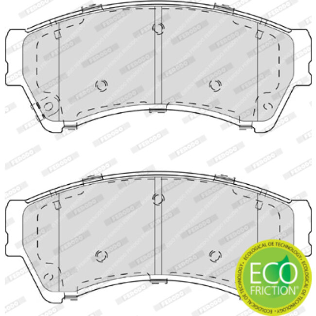 4 Plaquettes De Frein Ferodo Fdb4062