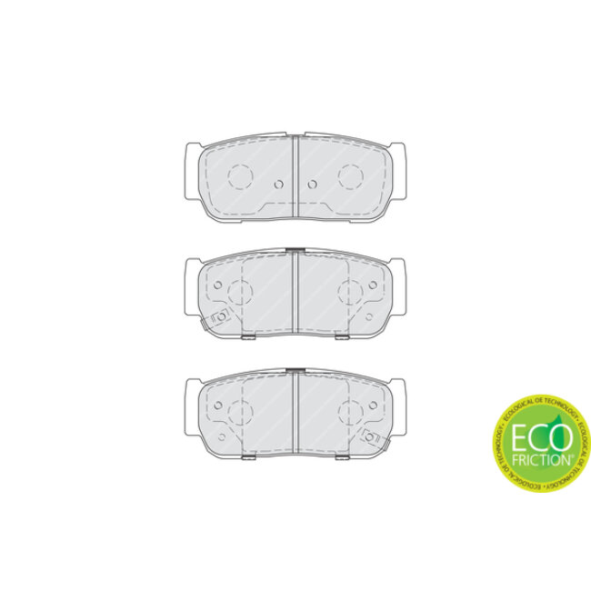 4 Plaquettes De Frein Ferodo Fdb4000