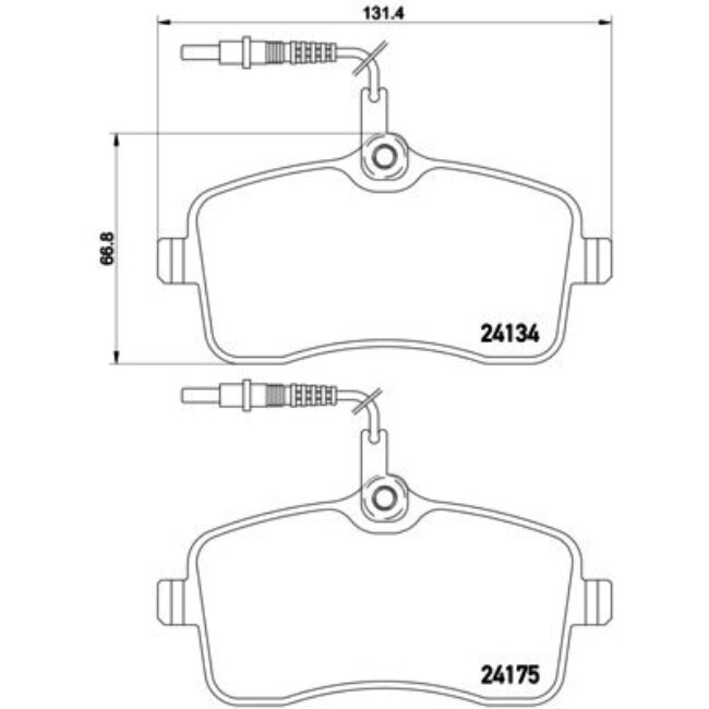 4 Plaquettes De Frein Brembo P61109