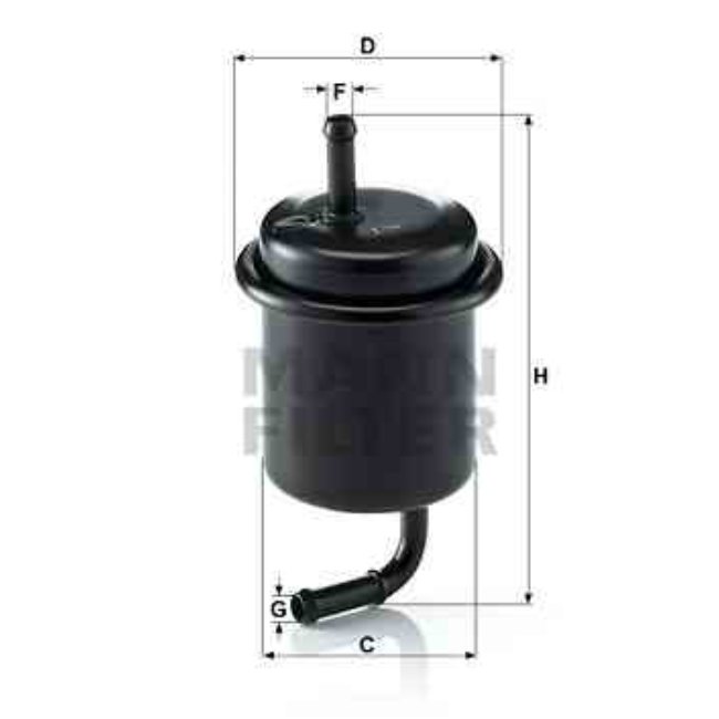 Filtre À Carburant Mann-filter Wk614/47