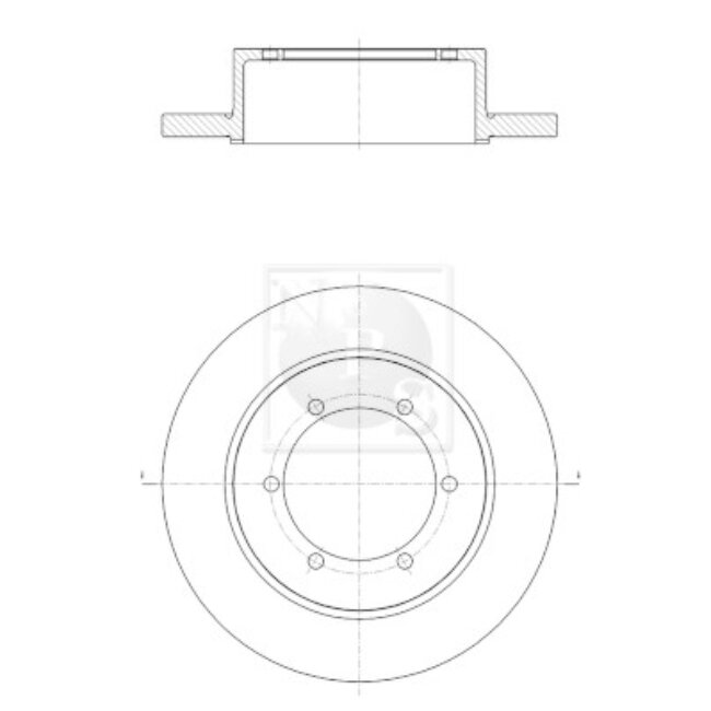 1 Disque De Frein Nps N331n09