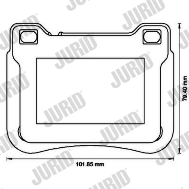 4 Plaquettes De Frein Jurid 573177jc