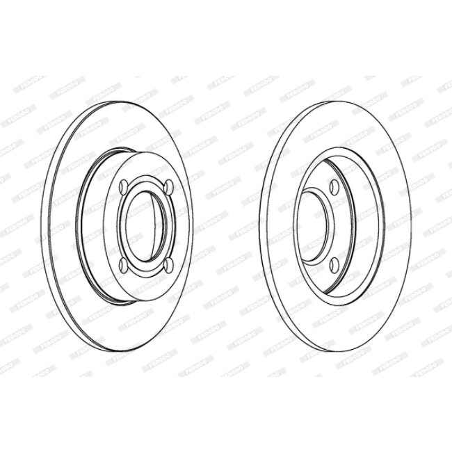 2 Disques De Frein Ferodo Ddf216