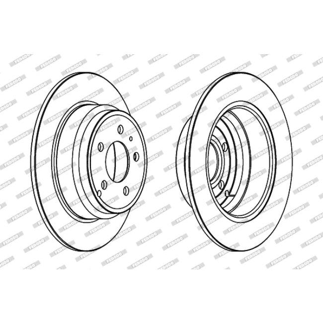 2 Disques De Frein Ferodo Ddf552