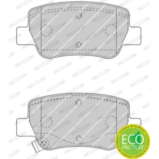 4 Plaquettes De Frein Ferodo Fdb4411