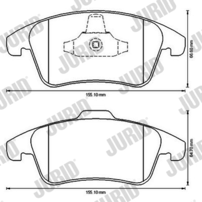 4 Plaquettes De Frein Jurid 573193jc