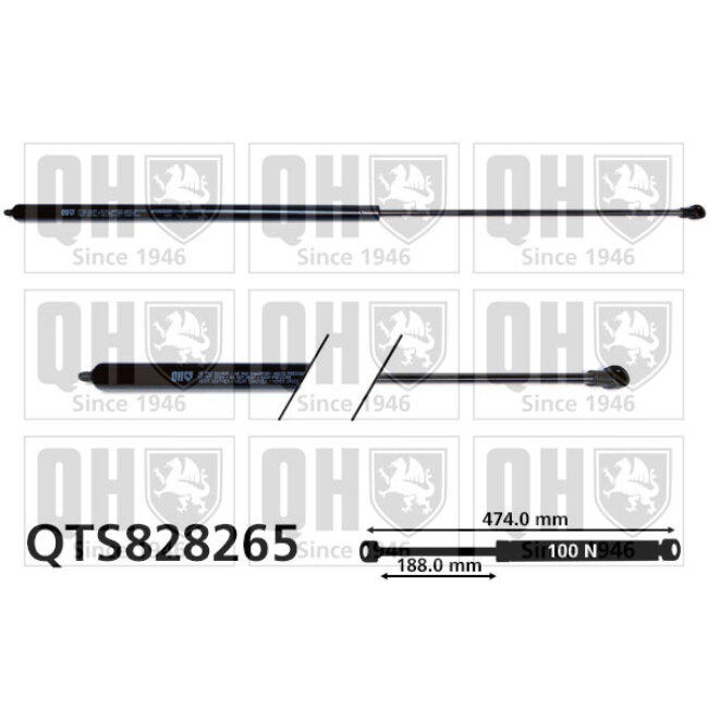 Vérin De Coffre Quinton Hazell Qts828265