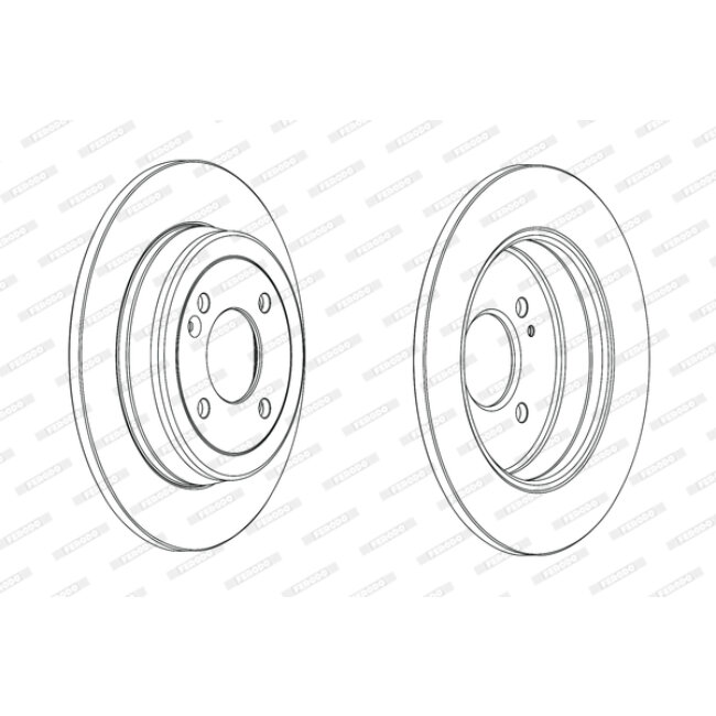 2 Disques De Frein Ferodo Ddf2090c