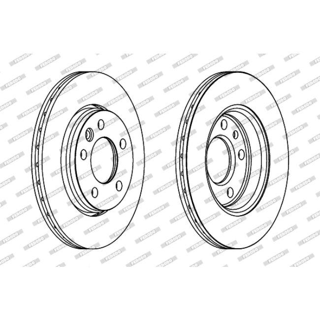 2 Disques De Frein Ferodo Ddf1286