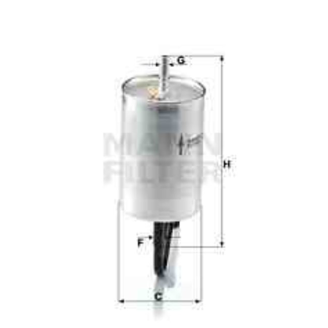 Filtre À Carburant Mann-filter Wk832/1