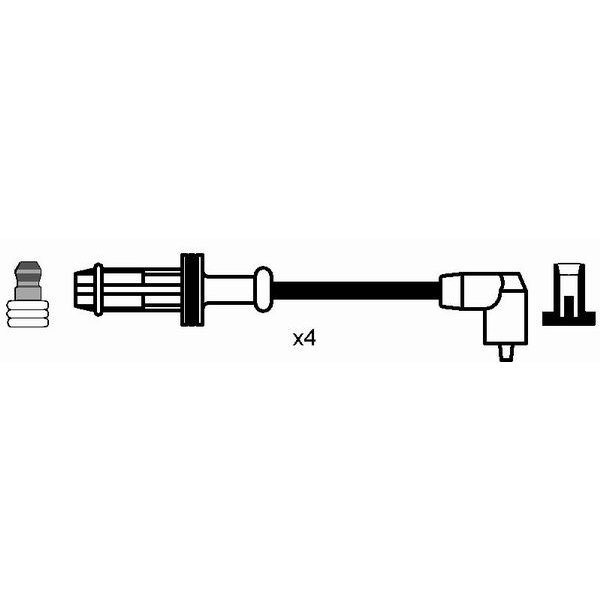 Japanparts IC-H04 - Jeu De Fils D'Allumage De Qualité OE Pour Honda