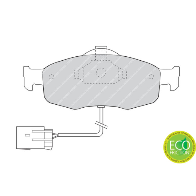 4 Plaquettes De Frein Ferodo Fdb766