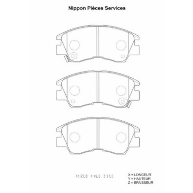 4 Plaquettes De Frein Nps M360i27